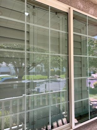 Multi-pane patio window, after