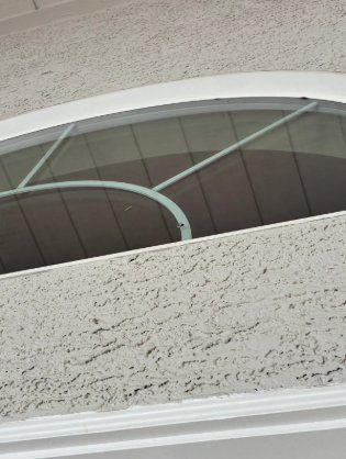 Half-round window, before